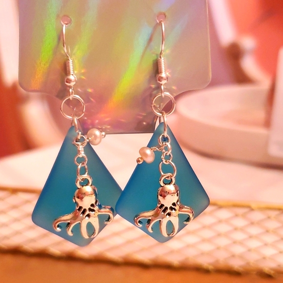 Accessories - Sea glass earrings no1021